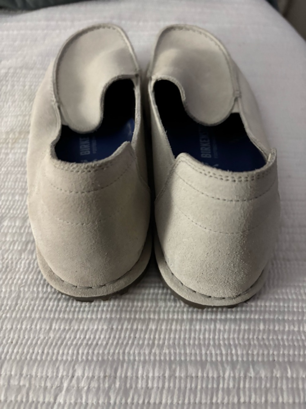 Birkenstock Women's Cream Slip-On Loafers - Picture 5 of 11